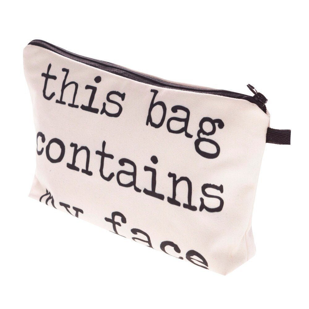 European and American multifunctional letter makeup bag