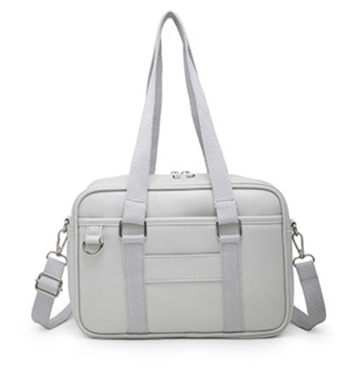JK handbag uniform shoulder bag Pu women''s bag simple leisure messenger bag