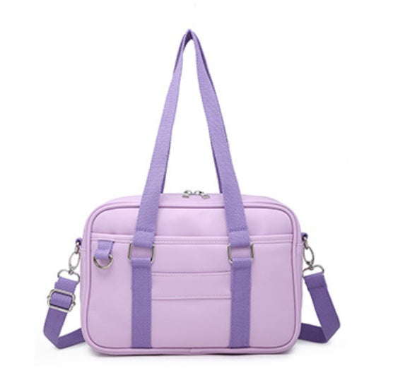 JK handbag uniform shoulder bag Pu women''s bag simple leisure messenger bag