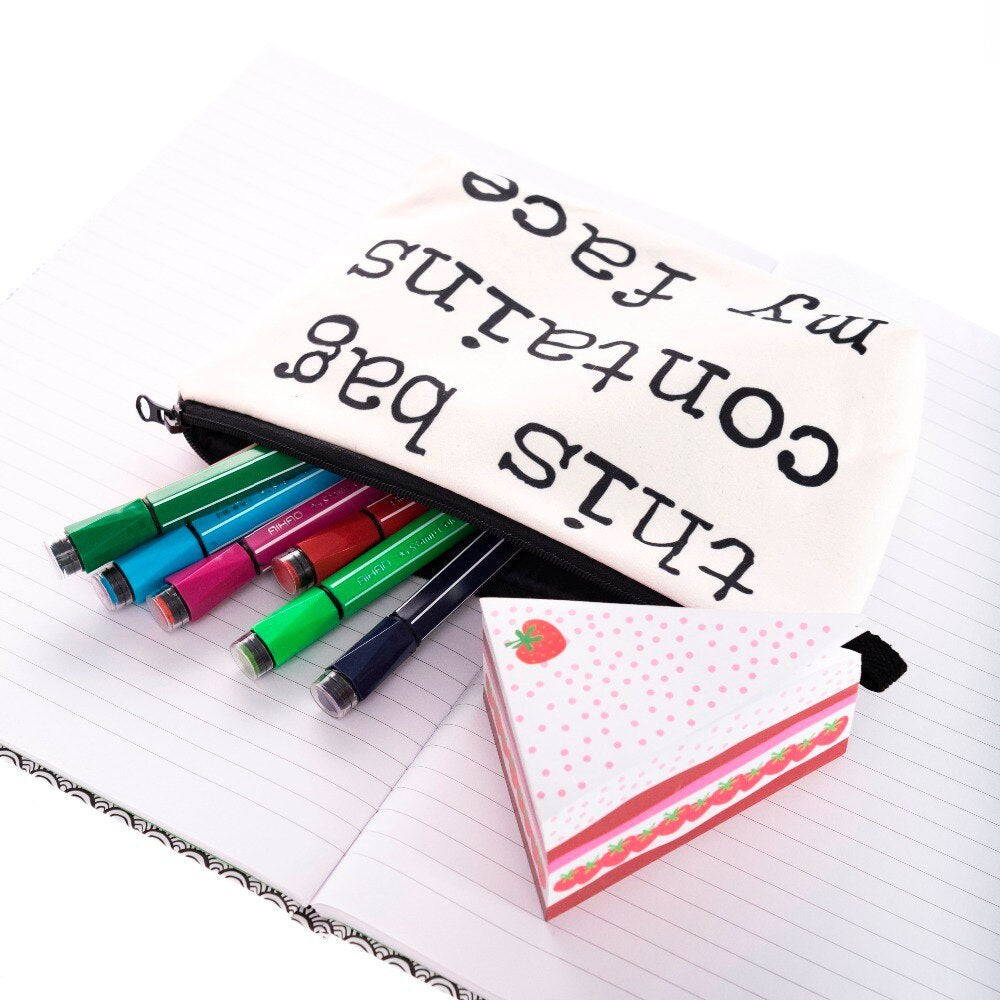 European and American multifunctional letter makeup bag