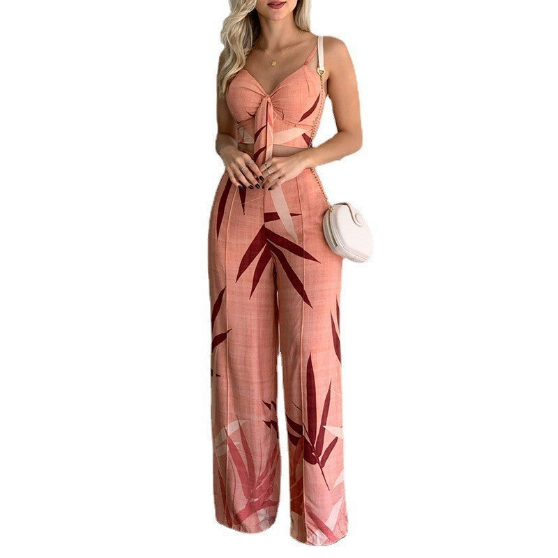 Printed Casual Pants Set For Women