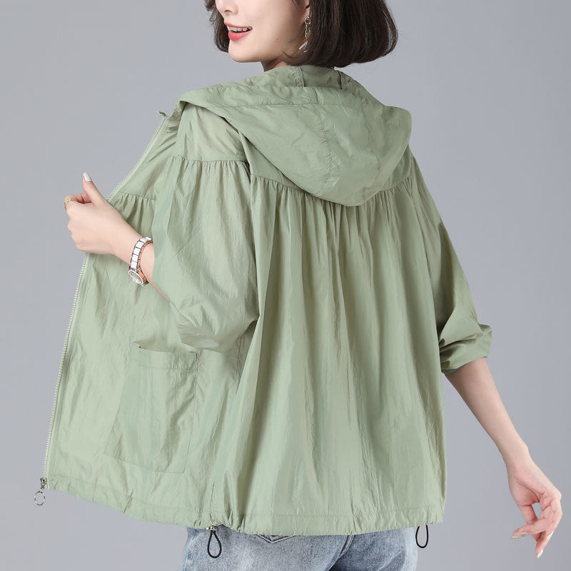 Spring New Loose Blouson Sun Protection Clothing For Women