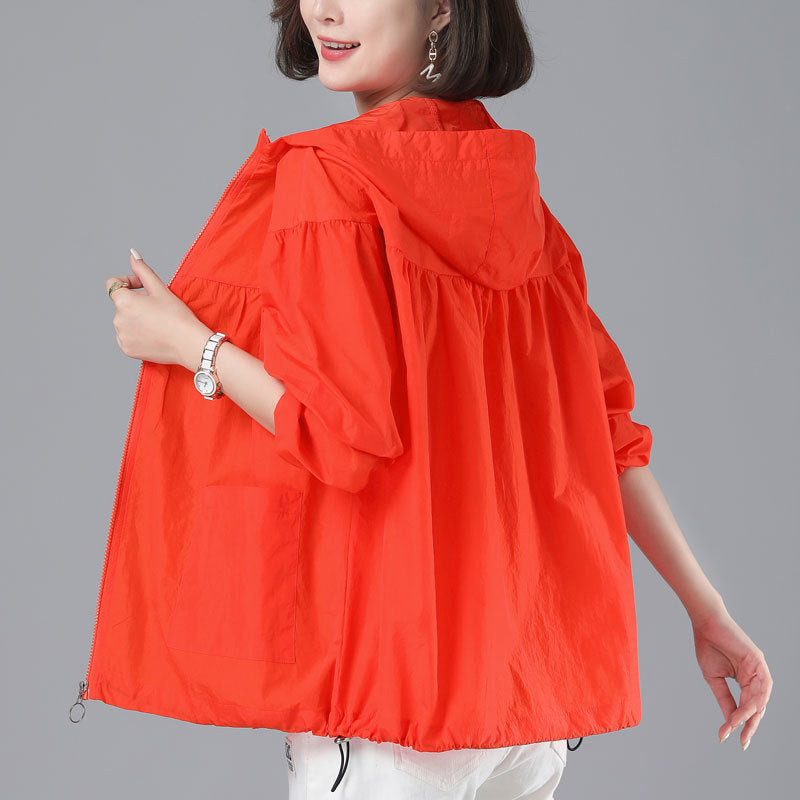 Spring New Loose Blouson Sun Protection Clothing For Women