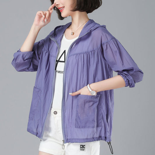 Spring New Loose Blouson Sun Protection Clothing For Women