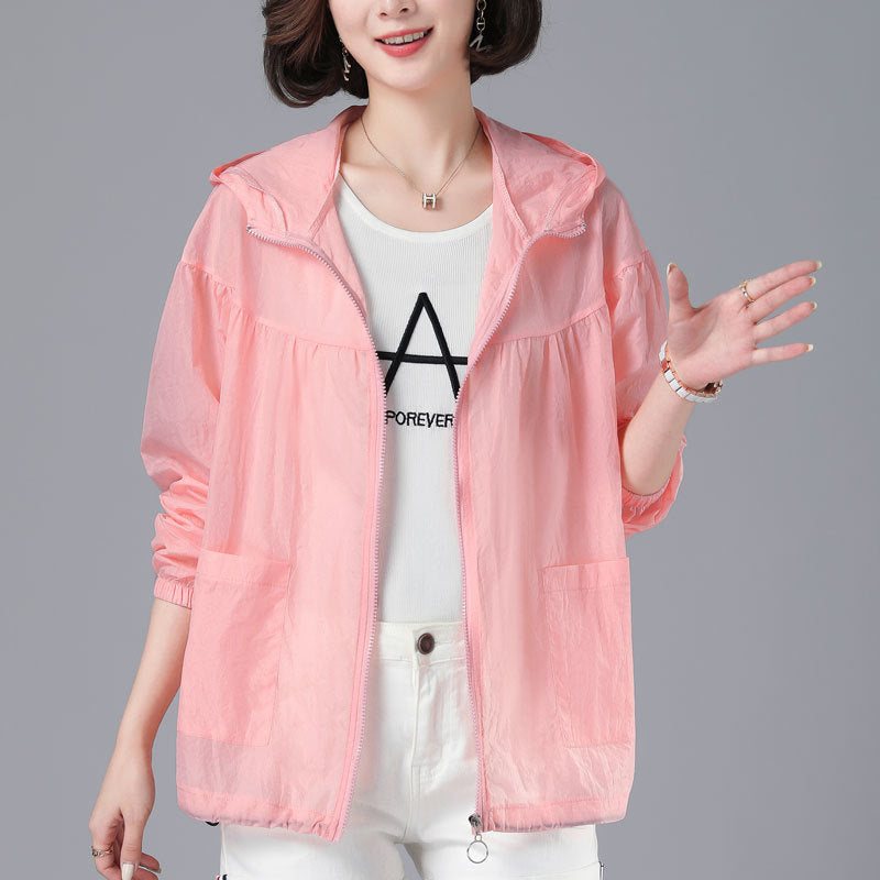 Spring New Loose Blouson Sun Protection Clothing For Women